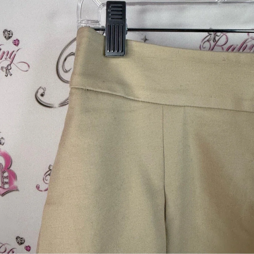 Banana Republic skirt ruffle pleated tan Beige and Black A-Line Skirt